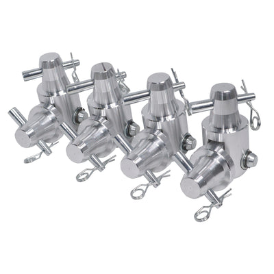 ProX Pack of 4 Conical Tube Ground Support Post towers Male to Male Hinge Joint Fits F31 F32 F34