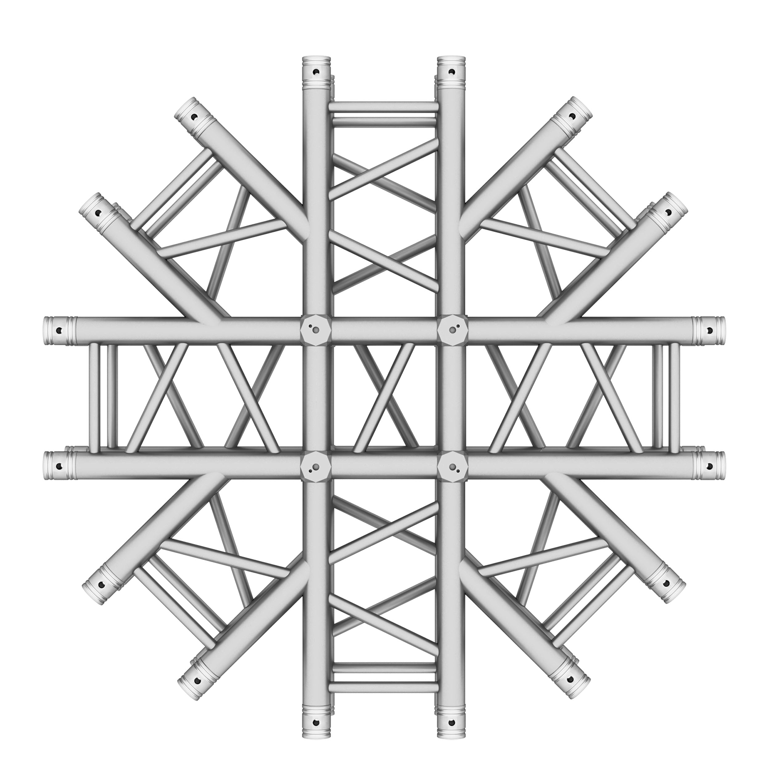 ProX 8-Way + 2-way Top Bottom Spider Lighting Junction Box - Spider Shaped Truss for F34 Conical Truss