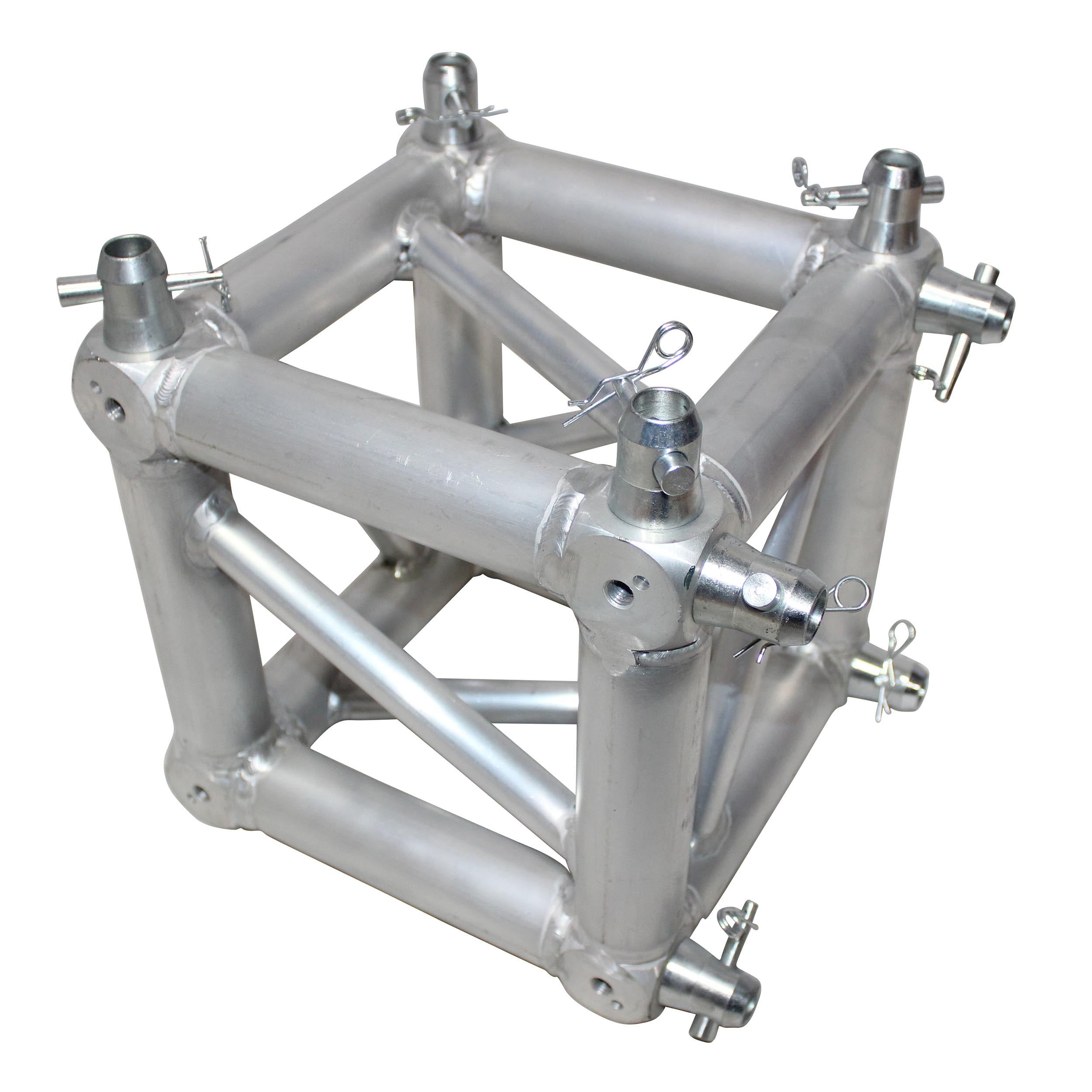 ProX 6 Way Square Truss Junction Block - Includes 2 Way 8 Half Conical Couplers