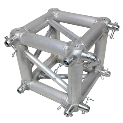 ProX 6 Way Square Truss Junction Block - Includes 2 Way 8 Half Conical Couplers