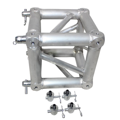 ProX 6 Way Square Truss Junction Block - Includes 2 Way 8 Half Conical Couplers