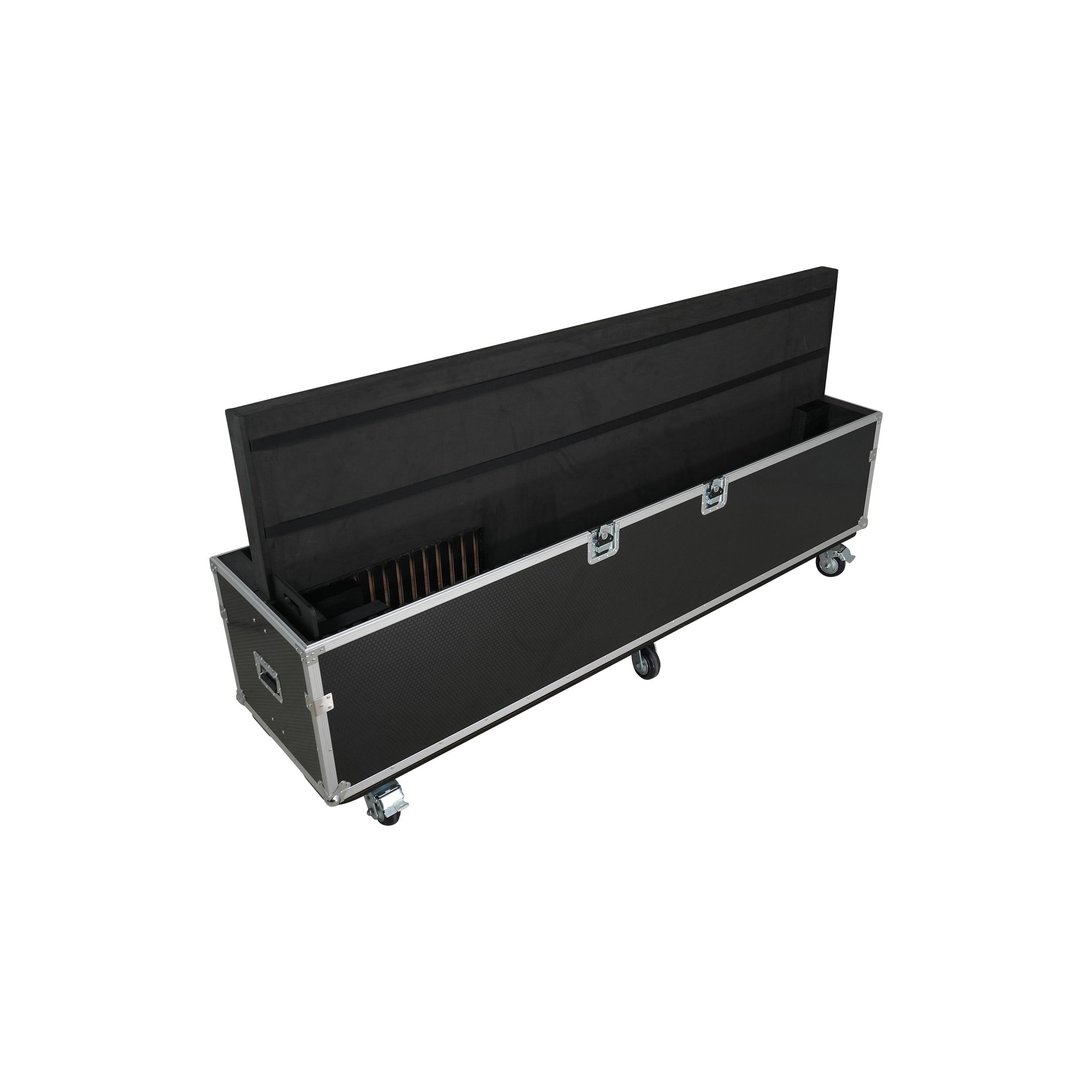 ProX Universal Case For Flat Panel Dual Monitor LED LCD TV Dual 80" to 100" Adjustable Flight Case W 4" Casters