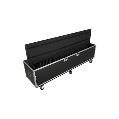 ProX Universal Case For Flat Panel Dual Monitor LED LCD TV Dual 80" to 100" Adjustable Flight Case W 4" Casters