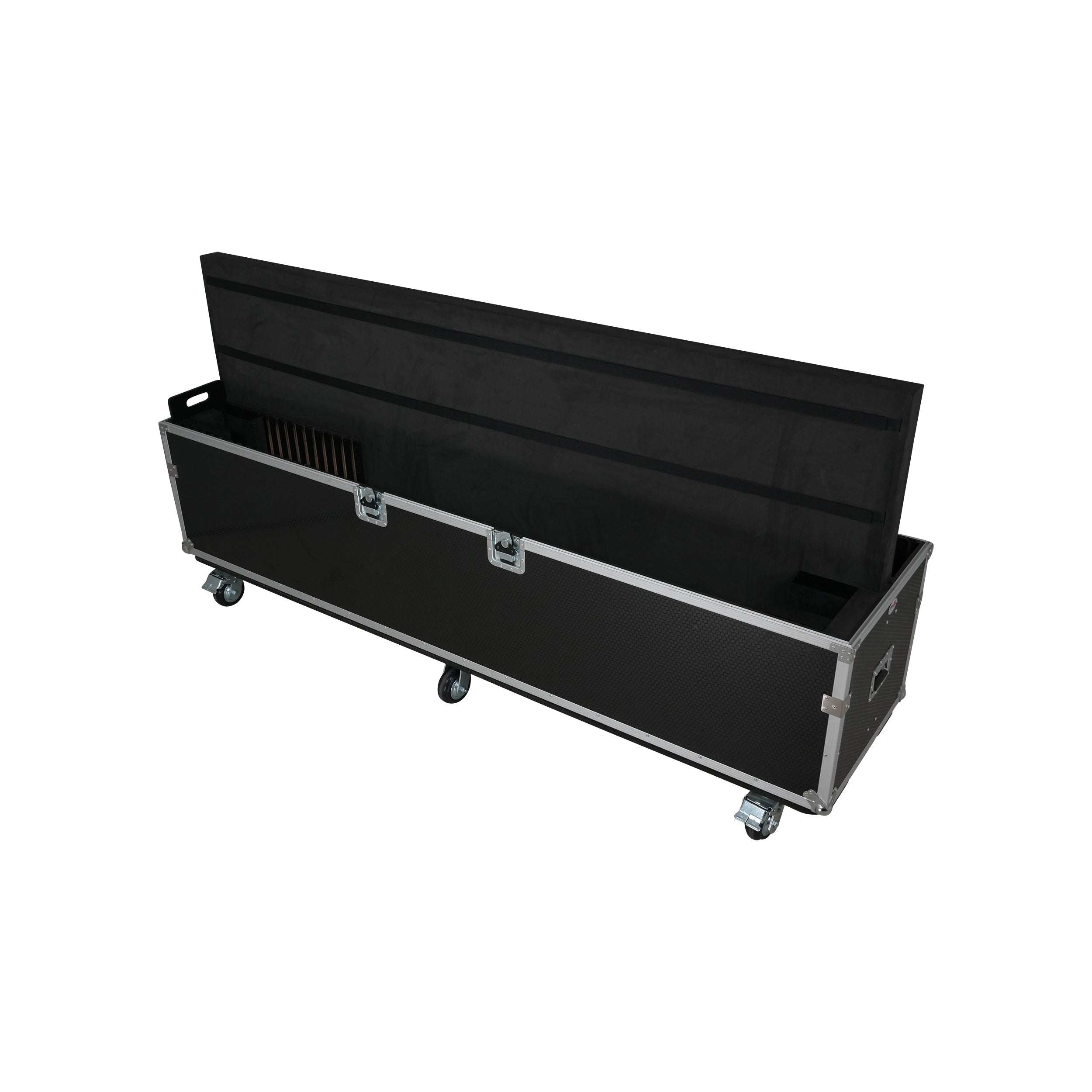 ProX Universal Case For Flat Panel Dual Monitor LED LCD TV Dual 80" to 100" Adjustable Flight Case W 4" Casters