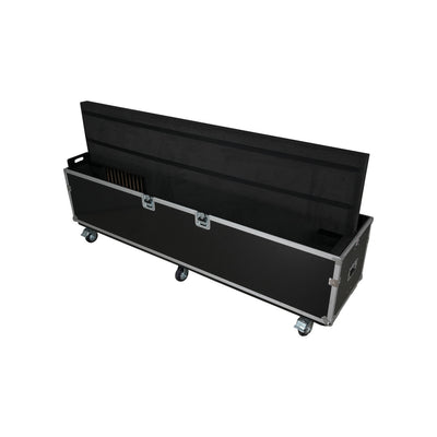 ProX Universal Case For Flat Panel Dual Monitor LED LCD TV Dual 80" to 100" Adjustable Flight Case W 4" Casters