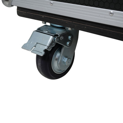 ProX Universal Case For Flat Panel Dual Monitor LED LCD TV Dual 80" to 100" Adjustable Flight Case W 4" Casters