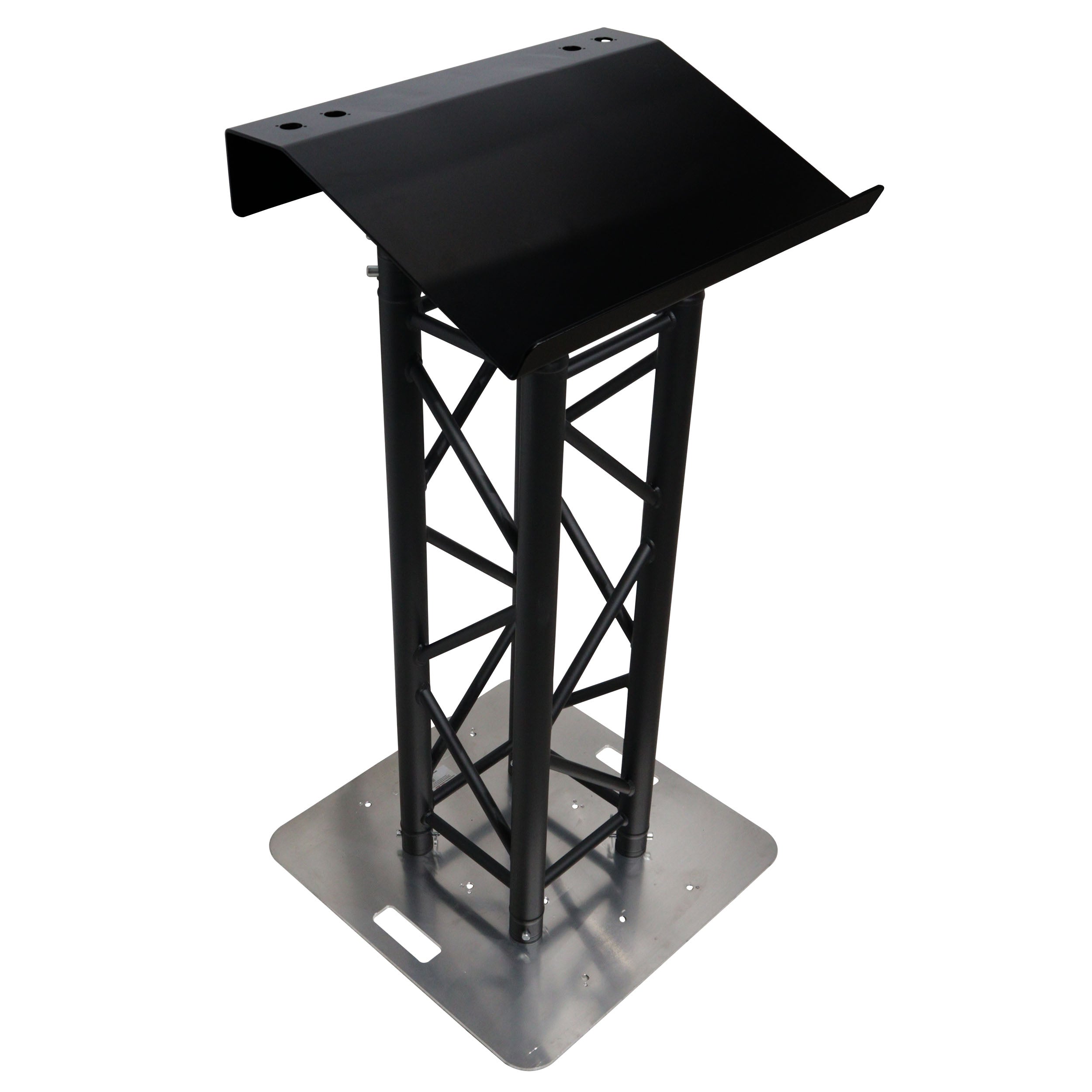 ProX Truss Lectern 24" Black Powder Finish Aluminum Fits F34 w/ 4x Punched for D-Series Connectors