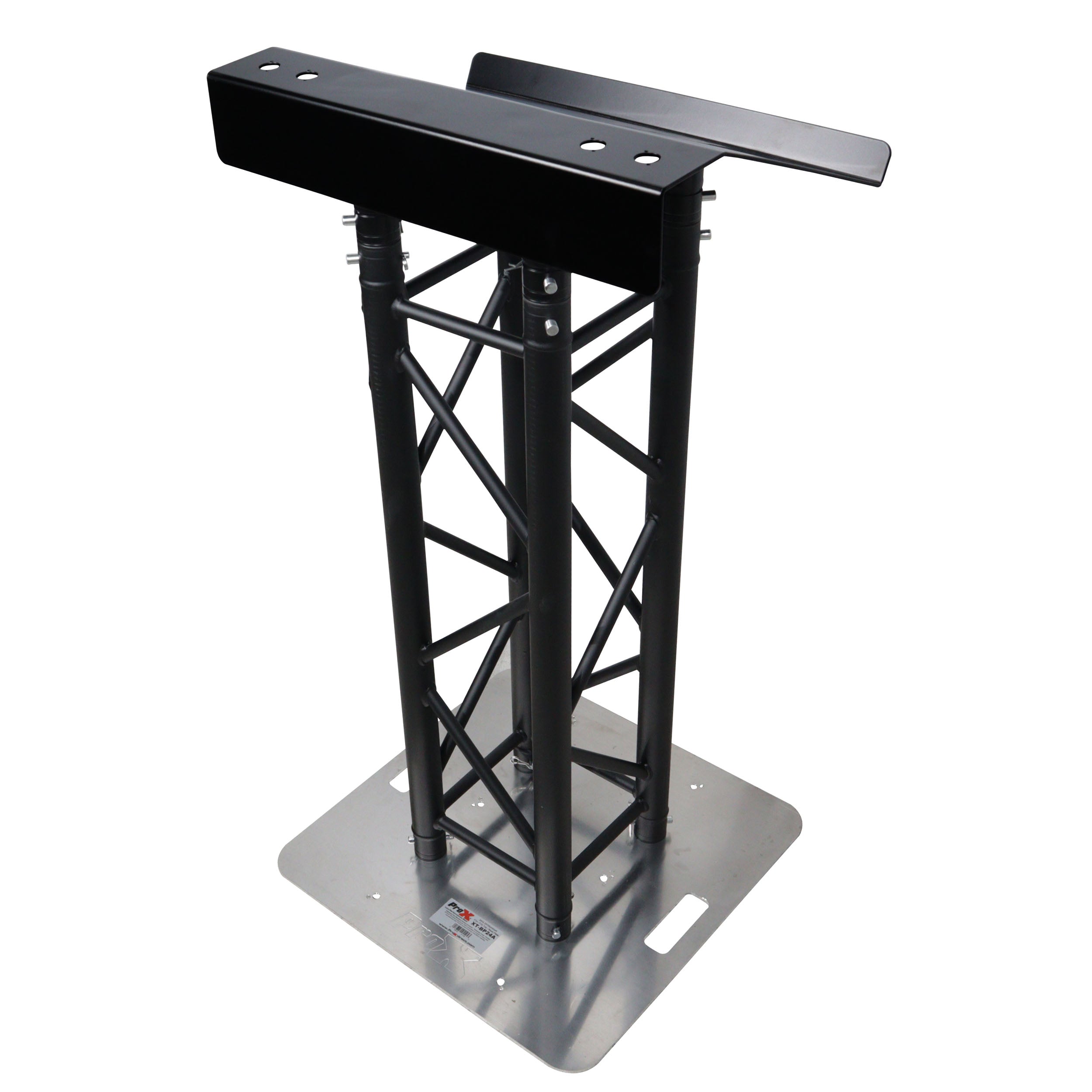ProX Truss Lectern 24" Black Powder Finish Aluminum Fits F34 w/ 4x Punched for D-Series Connectors