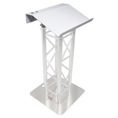 ProX Truss Lectern 24" White Finish Aluminum Fits F34 w/ 4x Punched for D-Series Connectors
