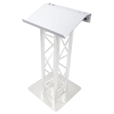 ProX Truss Lectern 24" White Finish Aluminum Fits F34 w/ 4x Punched for D-Series Connectors