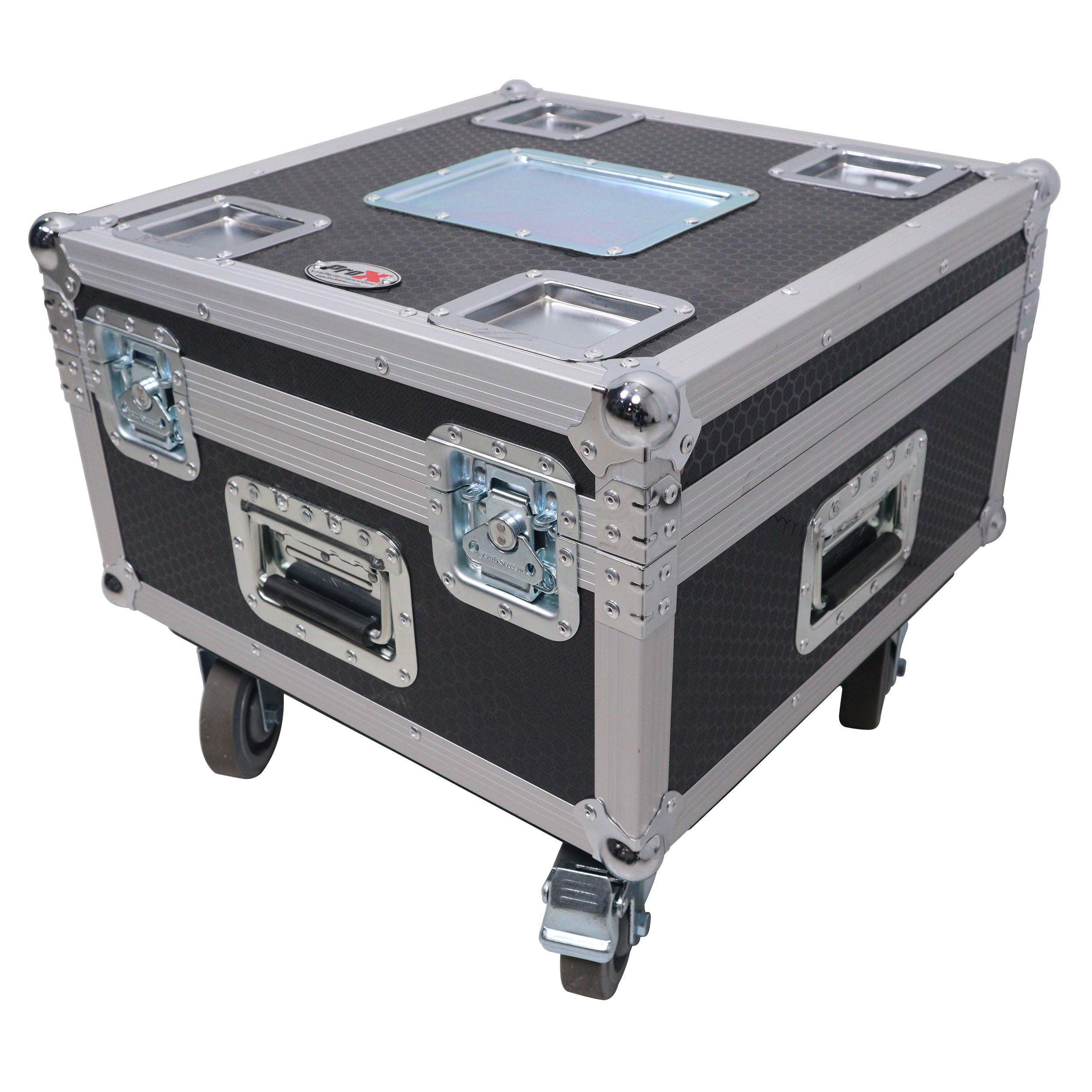 ProX Set of Two 2-Ton 30' Ft. Manual Chain Hoist with ATA Flight Style Road Case for stage truss roof system and line array speakers