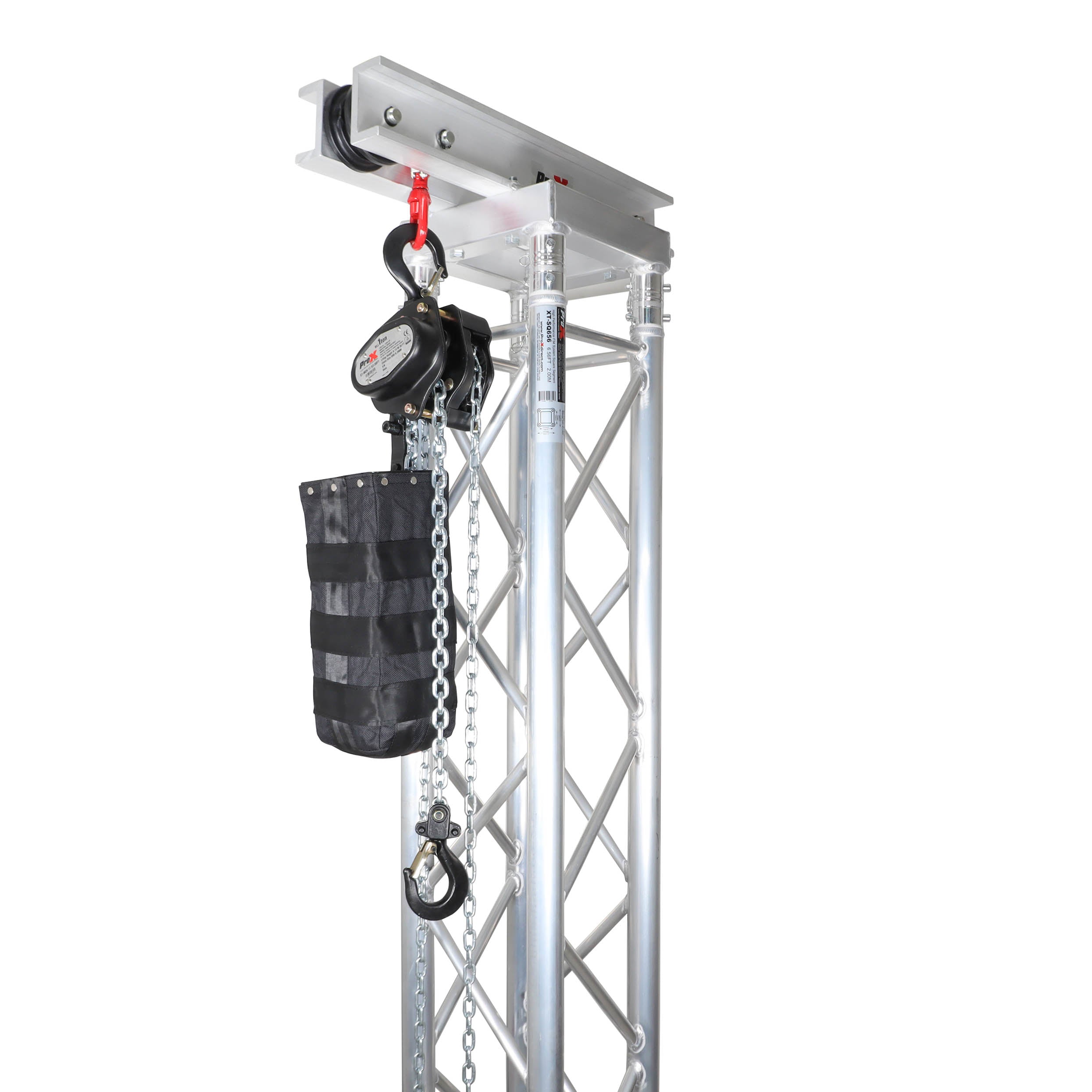 ProX Pair of 1 Ton Manual Chain Hoist with 30 Ft (9 M) Chain for Stage Truss roof system and line array speakers