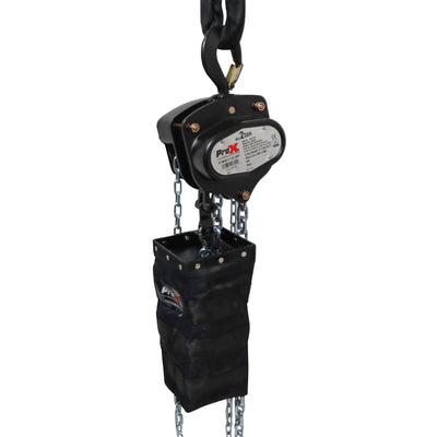 ProX Single 2 Ton Manual Chain Hoist with 30 Ft (9 M) Chain for Stage Truss roof system and line array speakers