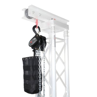 ProX Single 2 Ton Manual Chain Hoist with 30 Ft (9 M) Chain for Stage Truss roof system and line array speakers