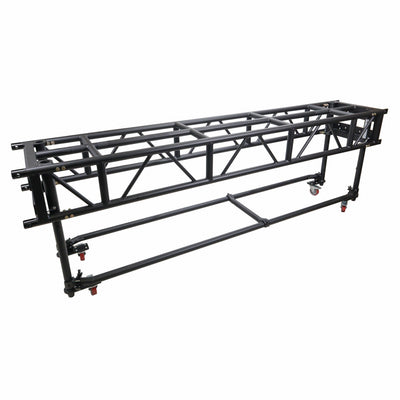 ProX 10' FT Pre-Rig Truss Segment with Removable Rolling Base System BLACK
