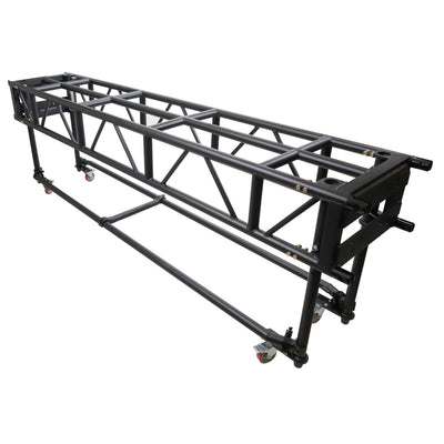 ProX 10' FT Pre-Rig Truss Segment with Removable Rolling Base System BLACK