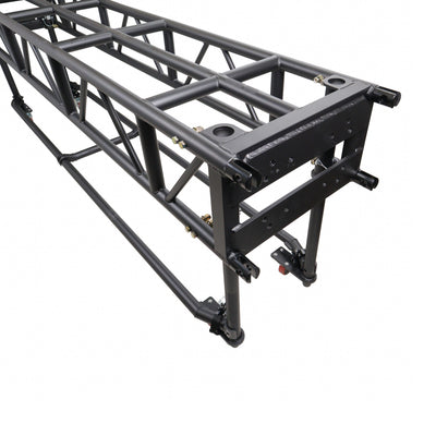 ProX 10' FT Pre-Rig Truss Segment with Removable Rolling Base System BLACK
