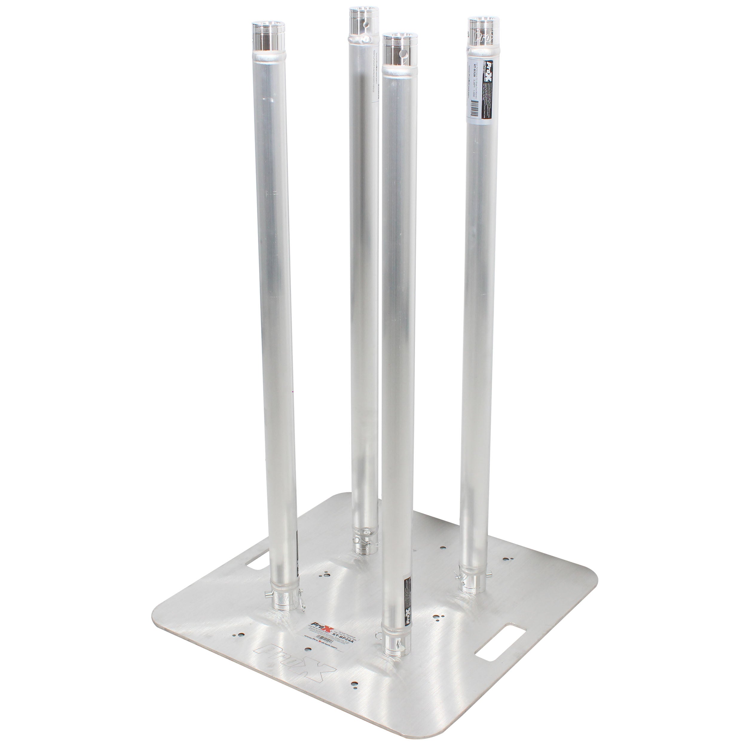 ProX SET OF 2 3.28 FT Totem Package Includes a 12in Top Plate, 24in Base Plate and Four 1M F31 Tubes W-White Scrim Cover