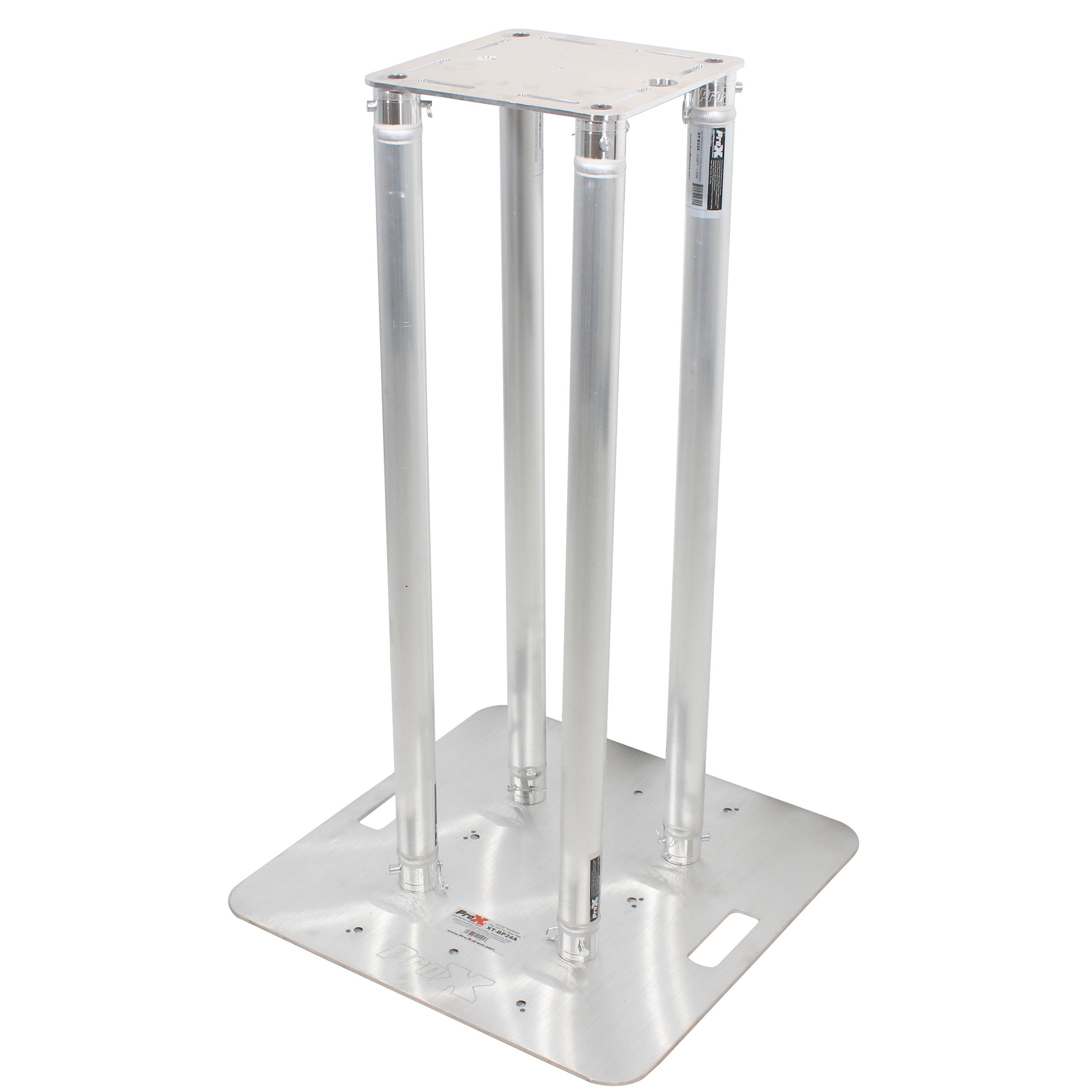 ProX SET OF 2 3.28 FT Totem Package Includes a 12in Top Plate, 24in Base Plate and Four 1M F31 Tubes W-White Scrim Cover