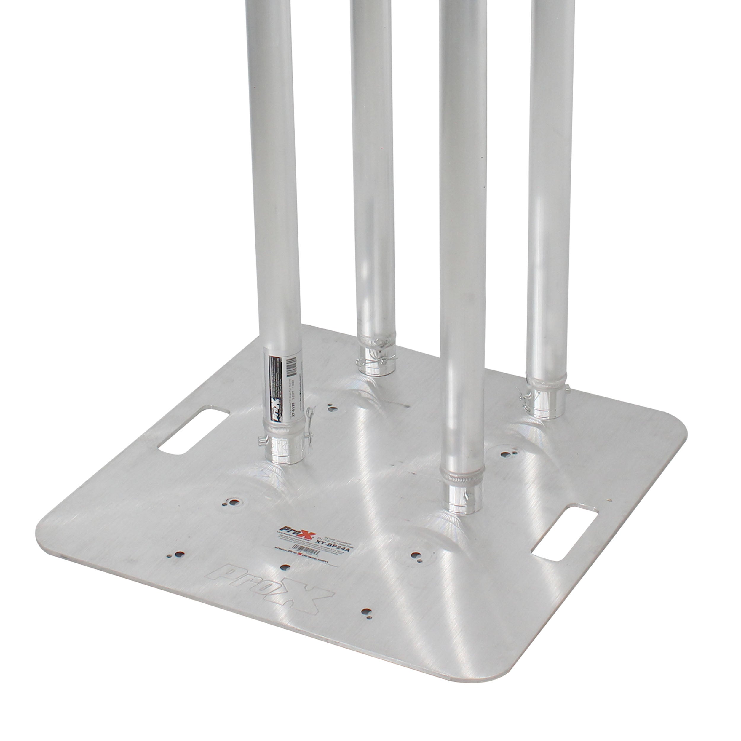 ProX SET OF 2 3.28 FT Totem Package Includes a 12in Top Plate, 24in Base Plate and Four 1M F31 Tubes W-White Scrim Cover