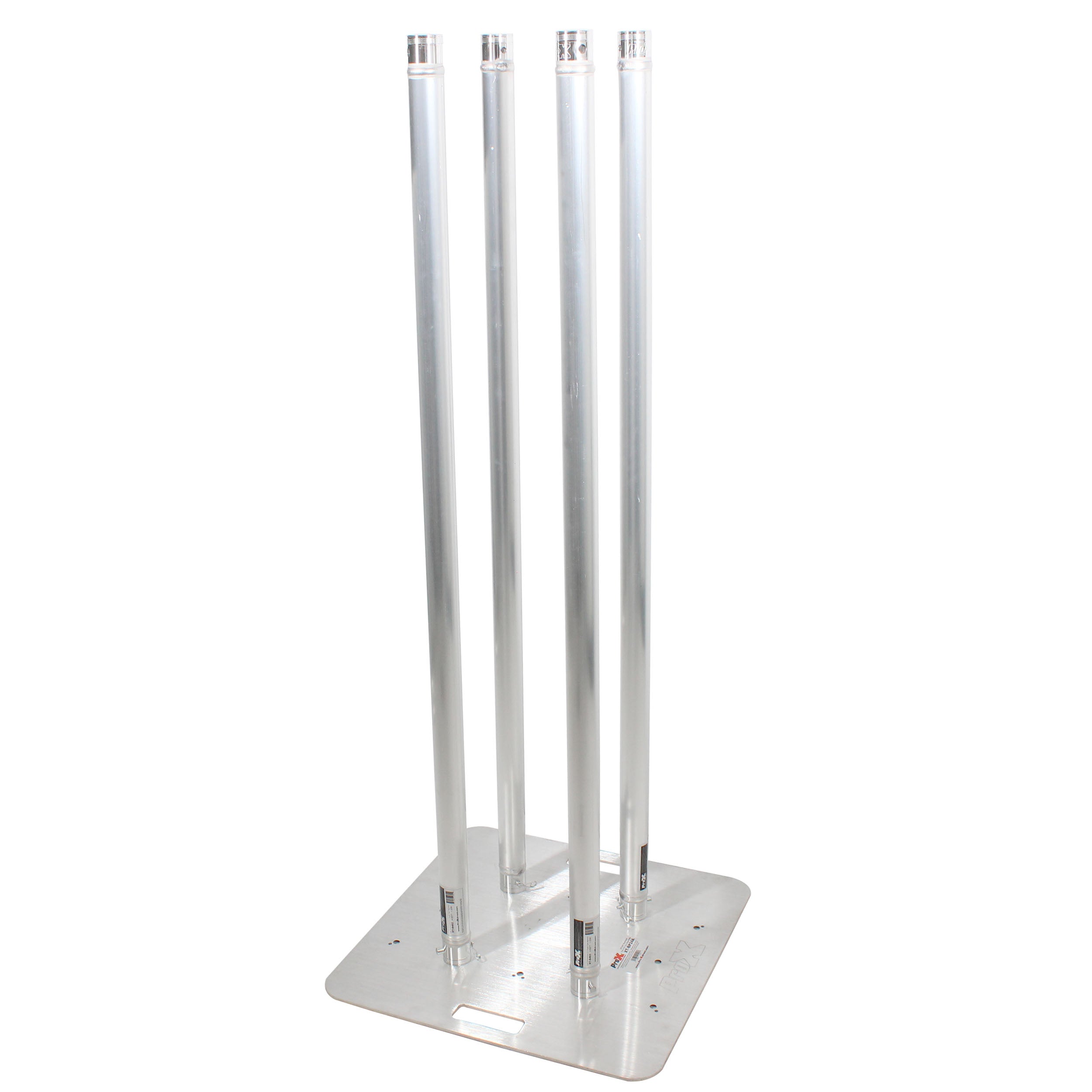 ProX Set of 2 4.92ft Totem Package Includes a 12in Top Plate, 24in Base Plate and Four 1.5m F31 Tubes W-White Scrim Cover