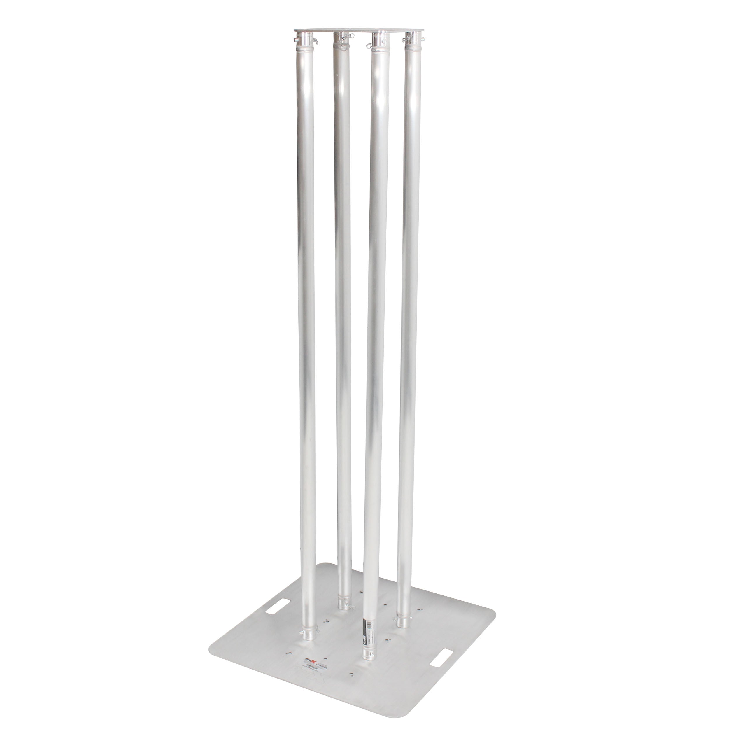 ProX Set of 2 8.20ft Totem Package Includes a 12in Top Plate, 30in Base Plate and Four 2.5m F31 Tubes W-White Scrim Cover