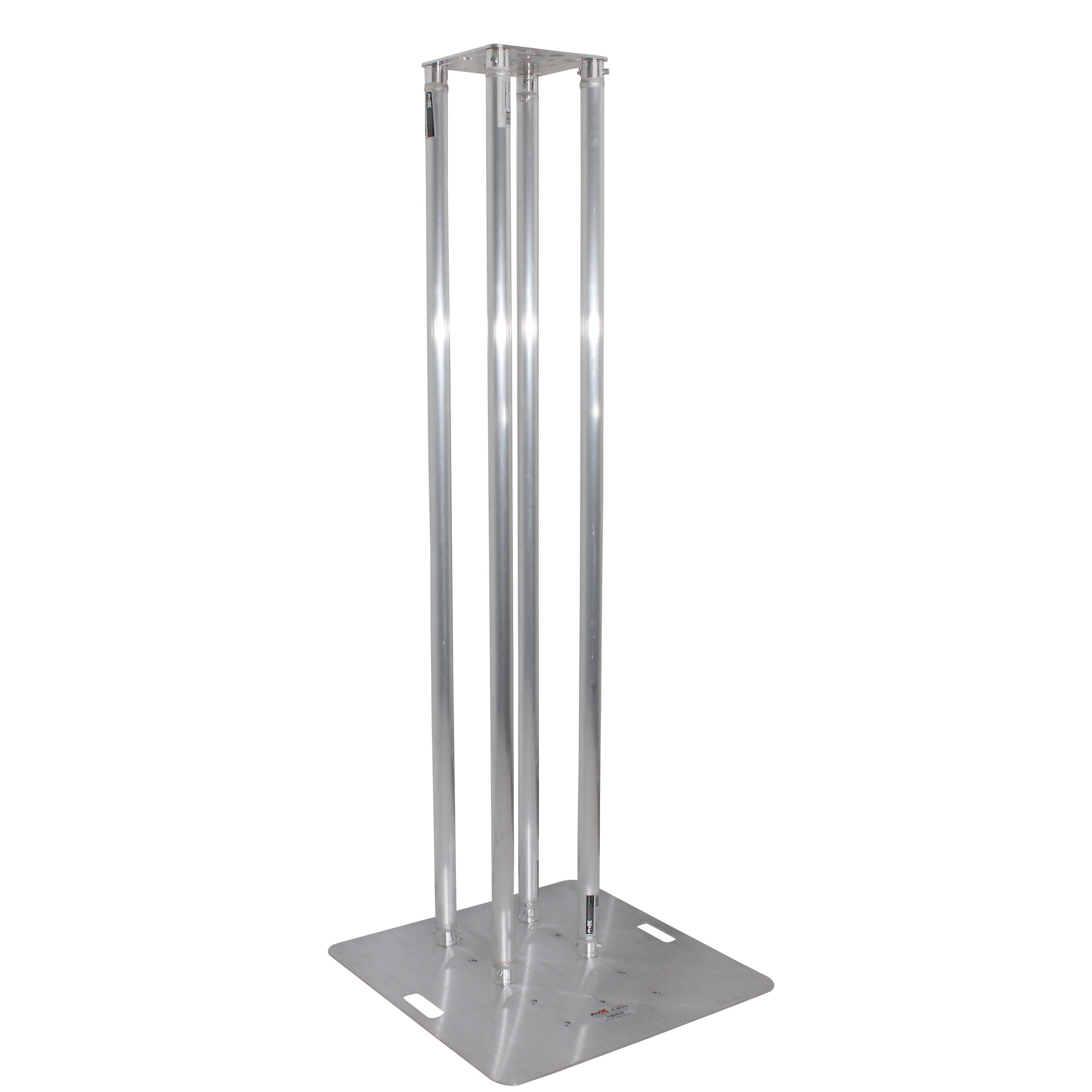 ProX Set of 2 6.56ft Totem Package Includes a 12in Top Plate, 24in Base Plate and Four 2m F31 Tubes W-White Scrim Cover