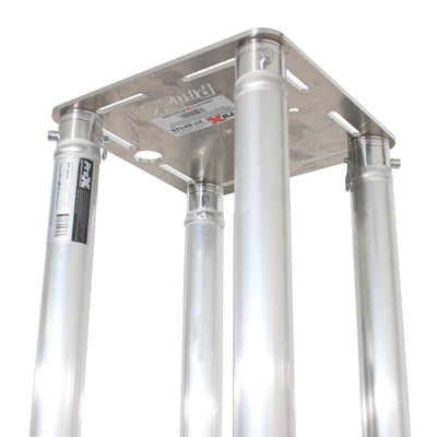 ProX Set of 2 6.56ft Totem Package Includes a 12in Top Plate, 24in Base Plate and Four 2m F31 Tubes W-White Scrim Cover