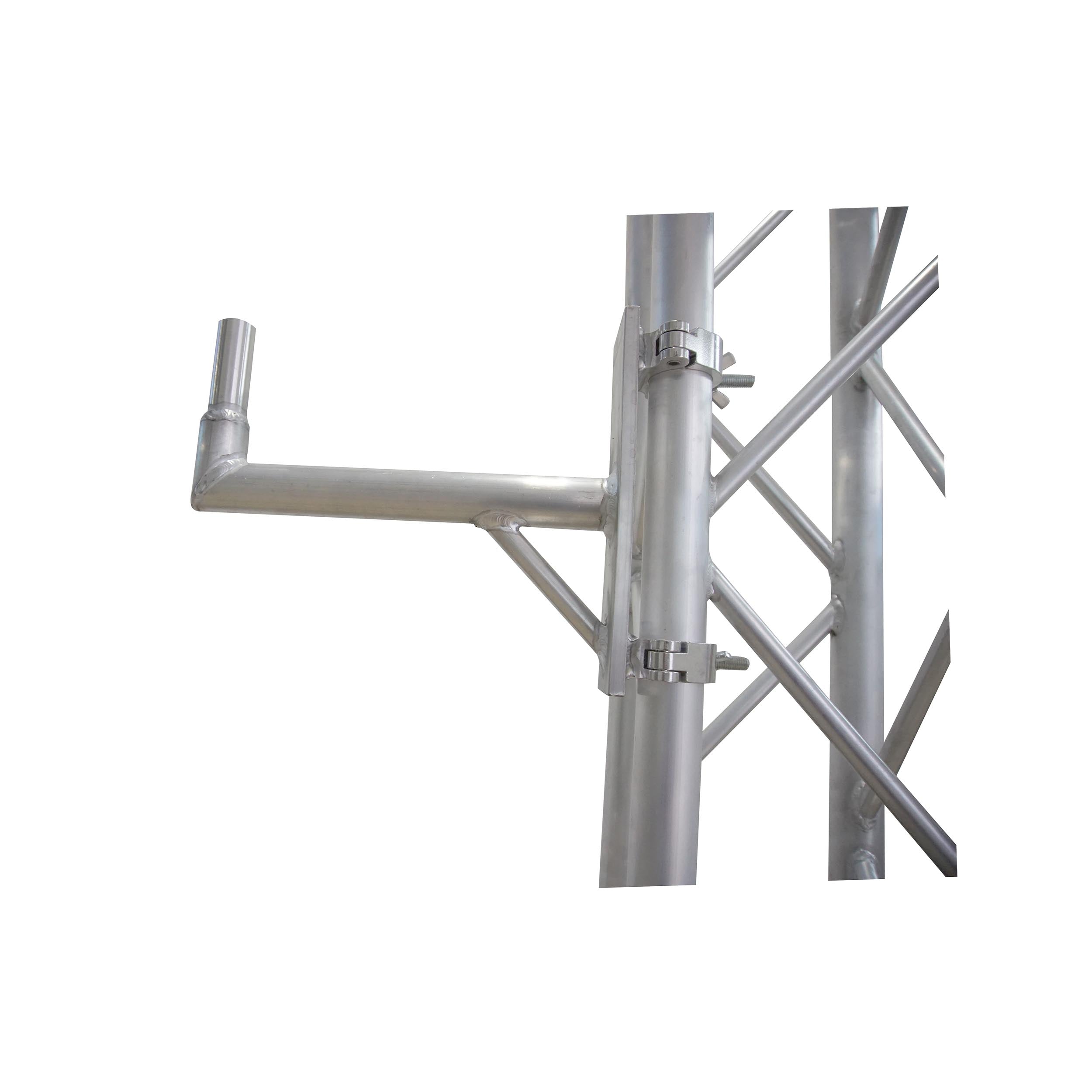 ProX 14" Speaker Mounting Pole Extension with Dual 2" Truss Clamps for F31 F32 F34 Truss – 220 lbs Load Capacity