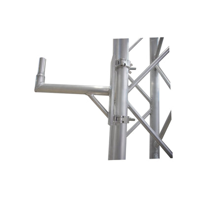 ProX 14" Speaker Mounting Pole Extension with Dual 2" Truss Clamps for F31 F32 F34 Truss – 220 lbs Load Capacity