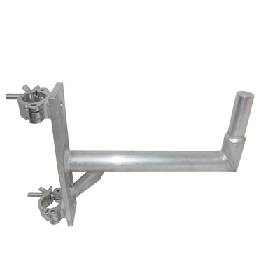 ProX 14" Speaker Mounting Pole Extension with Dual 2" Truss Clamps for F31 F32 F34 Truss – 220 lbs Load Capacity