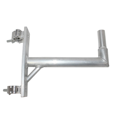 ProX 14" Speaker Mounting Pole Extension with Dual 2" Truss Clamps for F31 F32 F34 Truss – 220 lbs Load Capacity