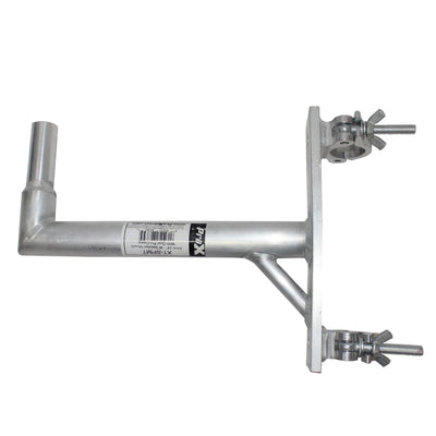 ProX 14" Speaker Mounting Pole Extension with Dual 2" Truss Clamps for F31 F32 F34 Truss – 220 lbs Load Capacity