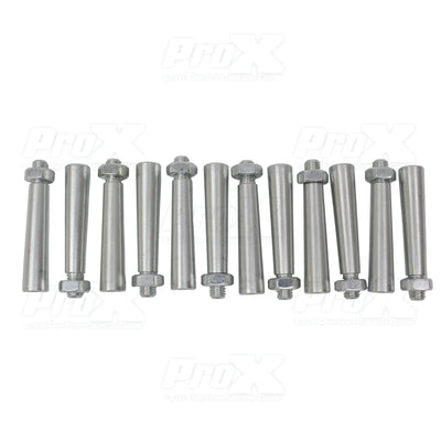 ProX 12 Pack Tapered Shear Pin With Threaded Tip And Nut For Conical Coupler