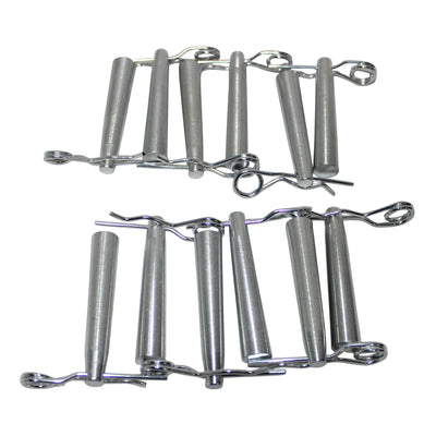 ProX Pack of 12 Safety Pins and R-Clip Connector Sets for connical truss F31 F32 F33 F34