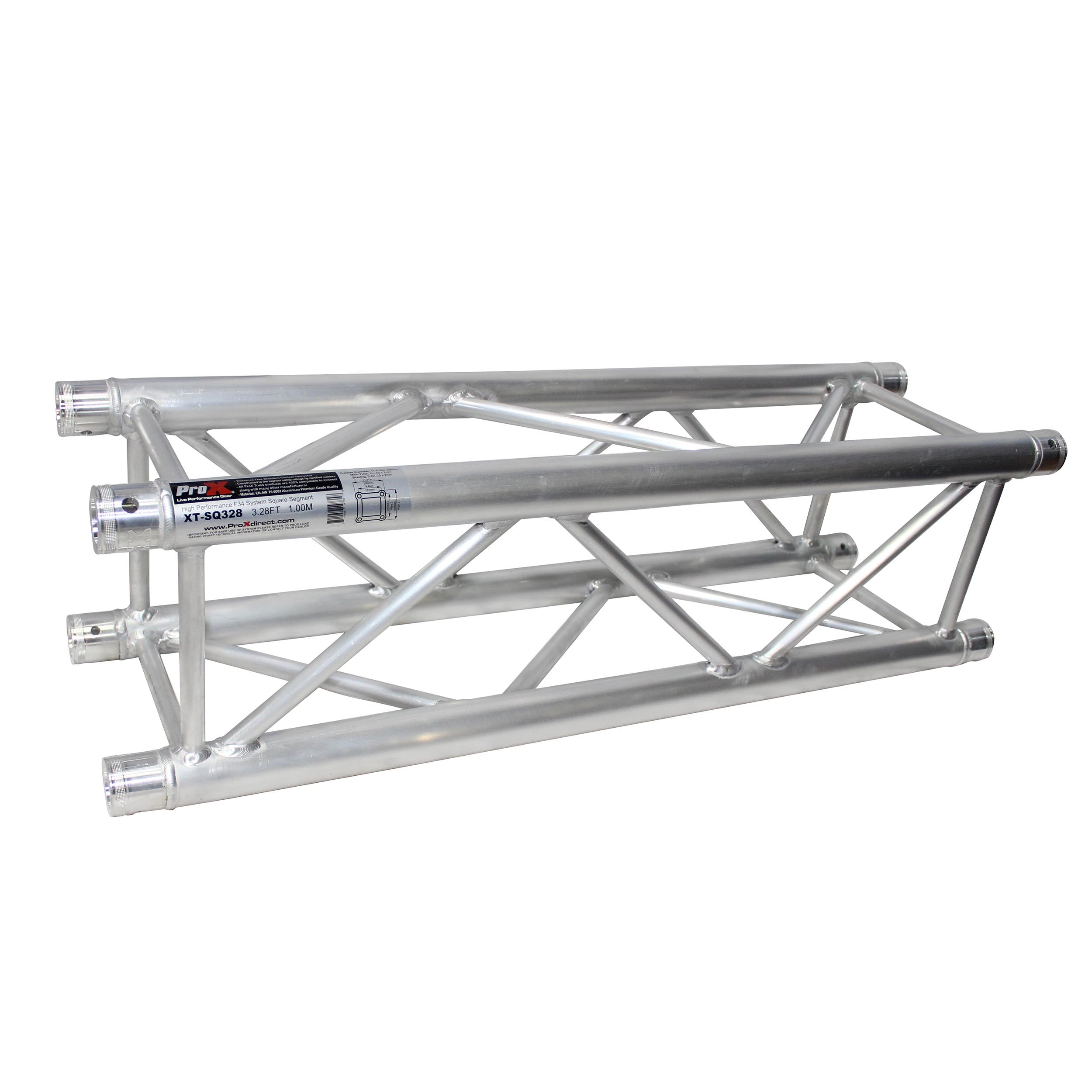 ProX 3.28 Ft - 1.00 M F34 Square Truss Segment | 2 mm Wall