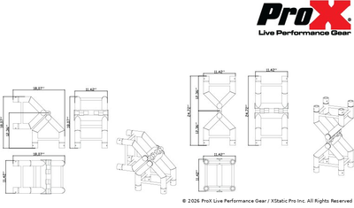ProX F34 Center Pivot Hinge Horizontal Variable Corner Articulating Block