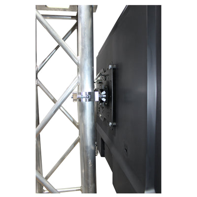 ProX Universal 32" to 80" TV Bracket Clamp with Vesa Mounting Bracket for F34 F32 12" Bolt Truss or Speaker Stands