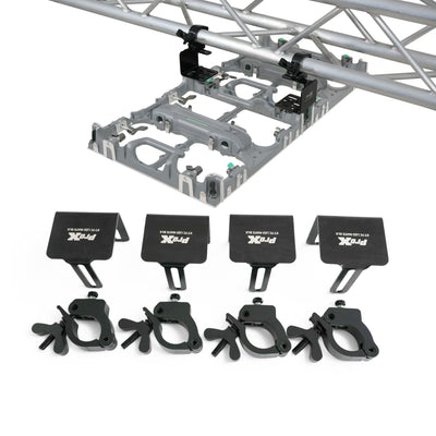 ProX Direct LED Video Panel to 2" Truss Pipe Mounting Bracket with Included Clamp Black Set of 4