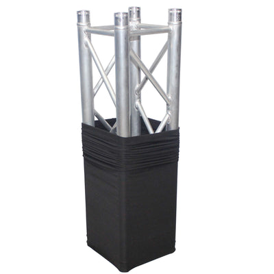 ProX Black 3.28ft 1M Lycra Cover Scrim Sleeve fits 12In. Quad Box Truss Segment