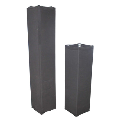 ProX Black 3.28ft 1M Lycra Cover Scrim Sleeve fits 12In. Quad Box Truss Segment