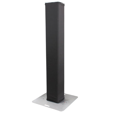 ProX BLACK 6.56Ft 2M Lycra Cover Scrim Sleeve fits 12In Quad Box Truss Segment