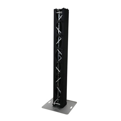 ProX Pair 6.56 FT 2.00M Box Truss 3 Side Black Scrim Cover incl. Bag