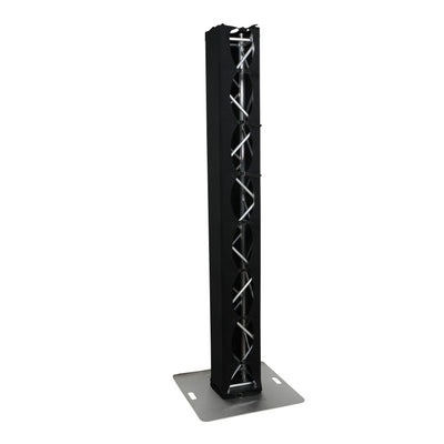 ProX Pair 6.56 FT 2.00M Box Truss 3 Side Black Scrim Cover incl. Bag