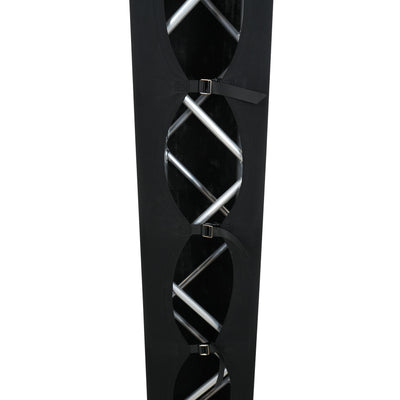 ProX Pair 6.56 FT 2.00M Box Truss 3 Side Black Scrim Cover incl. Bag
