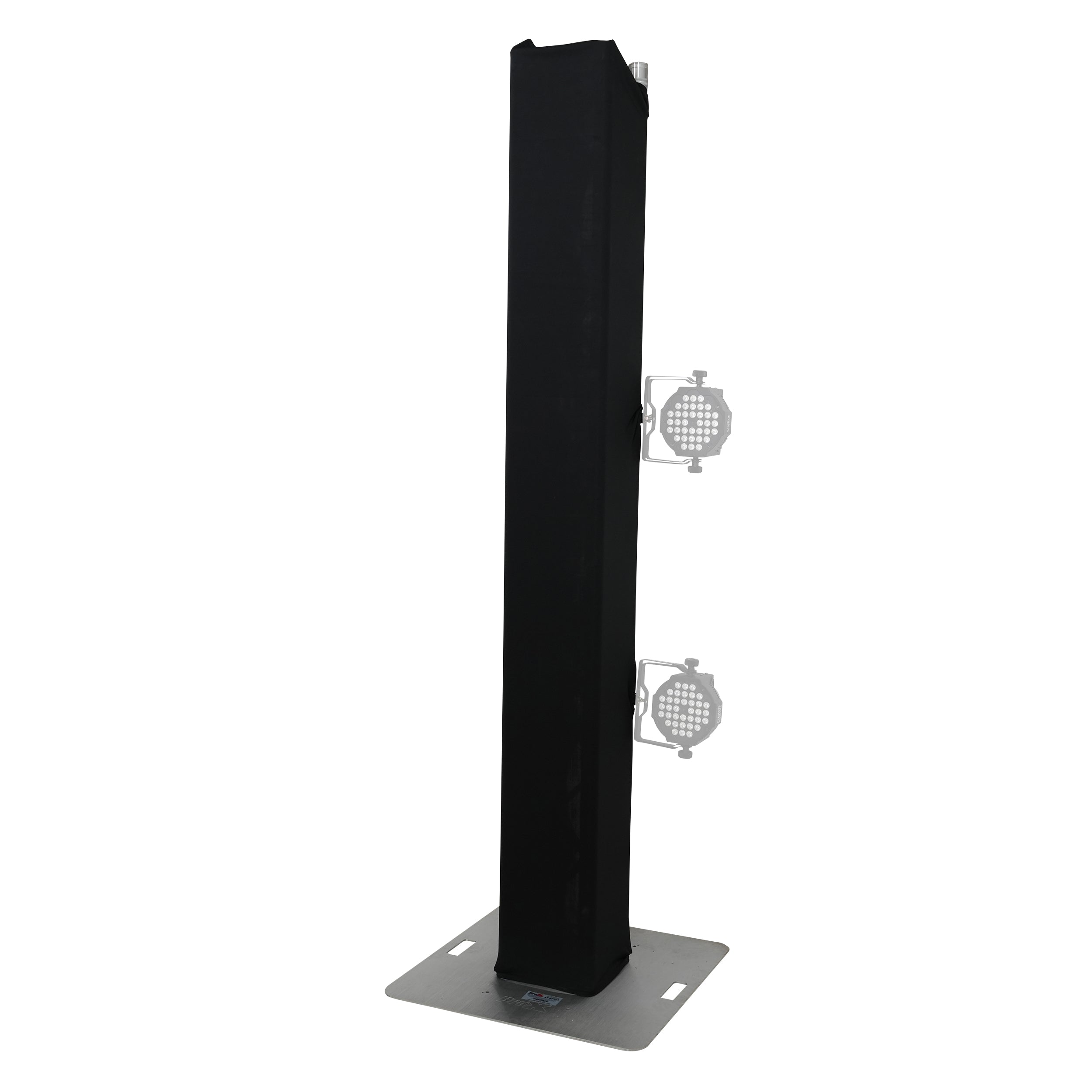 ProX Pair 6.56 FT 2.00M Box Truss 3 Side Black Scrim Cover incl. Bag