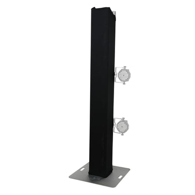 ProX Pair 6.56 FT 2.00M Box Truss 3 Side Black Scrim Cover incl. Bag