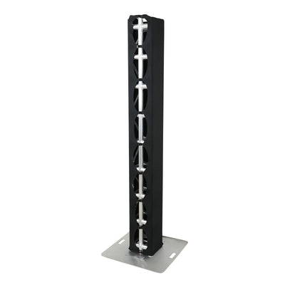 ProX Pair 6.56 FT 2.00M Box Truss 3 Side Black Scrim Cover incl. Bag