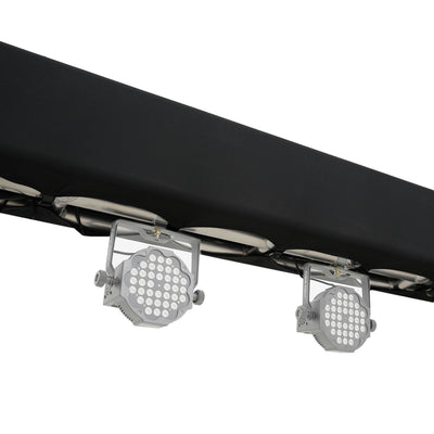 ProX Pair 6.56 FT 2.00M Box Truss 3 Side Black Scrim Cover incl. Bag