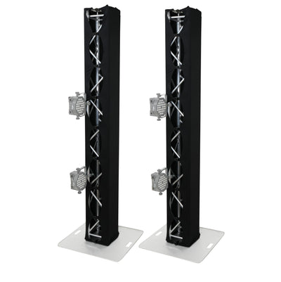 ProX Set of 2 9.84 FT 3.00M Box Truss 3 Side Black Scrim Cover incl. Bag